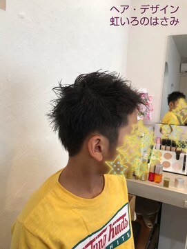 ヘア デザイン 虹いろのはさみ ツーブロック