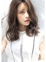 グレージュ デジタルパーマ 大人可愛い 透明感 ゆるふわ 高柳