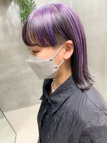 テトヘアー(teto hair)&nbsp;ヴェールカラー、スーパーワイドバング、パープル、ラベンダー