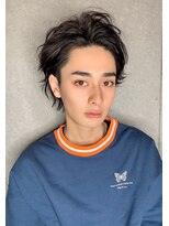 クーエフー(coo et fuu)&nbsp;ツーブロック/かきあげオールバックウルフ　短髪　黒髪