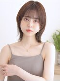 オシャレさんに マッシュウルフ 赤味消しハイライト