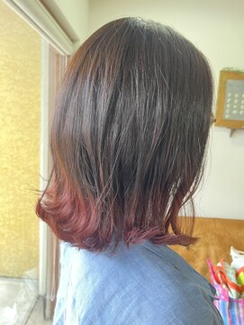 エルフゥ(Elle fou) グラデーション ピンクカラー