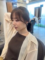 結んでも可愛い後れ毛カット