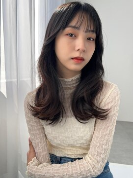 ソヨン 茨木店(SOYON) ミストバング×ゆる巻きロング