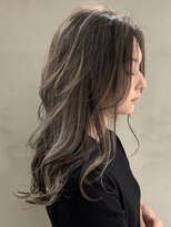 オリンテ バイ レシッド 表参道(orente by rcid)&nbsp;orente 表参道斜めバング×ハイライトシルキーベージュ