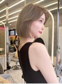 韓国ボブ/切りっぱなし/顔まわり