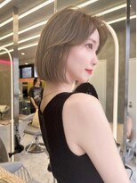 ロンド ラマ 岐阜(Lond bla-ma)&nbsp;韓国ボブ/切りっぱなし/顔まわり