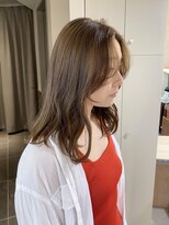 ネオリーブ チロル 横浜西口店(Neolive CiroL.)&nbsp;韓国風顔まわりカット　透明感ベージュカラー