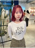 10代20代30代ピンクベージュダブルカラーブリーチ名古屋名駅