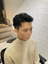 メリケンバーバーショップ フクオカ(MERICAN BARBERSHOP FUK)&nbsp;かきあげナチュラルフェード