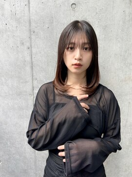 ユアーズヘア 新宿WEST(youres hair) 大人可愛い☆ショコラボブ 小顔 前下がりボブ レイヤーボブ