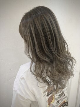 アロマ 仙台店(AROMA) グレー系×バレイヤージュ×シャドールーツ