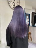 色落ちも綺麗なハイトーンパープルカラー