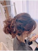 お呼ばれポニーテール風
