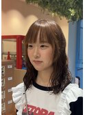 伸ばしかけミディアムパーマ