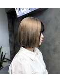 デザインカラー×ボブ