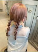 ぽこぽこツインテール編みおろし