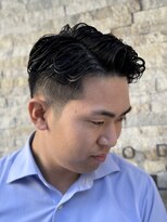 ヘアーモードキクチ 神田日銀通り店&nbsp;ビジネスローフェードパーマ