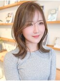 ナチュラルボブ前髪ありイメチェン20代30代40代50代ショートボブ