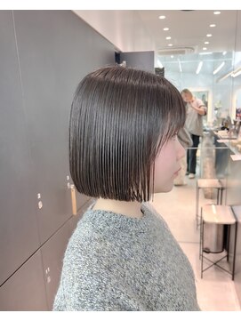 ロンドシエル 横浜(Lond ciel) ワンレンボブ×透明感カラー【横浜】