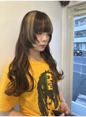 ロングウルフウルフヘアウルフスタイル顔周りウルフ