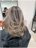 white balayage
