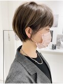 別府ショートボブ顔まわりレイヤーカット髪質改善カラー
