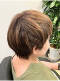 ショートレイヤー×ハイライト[茅ヶ崎駅/プライベートサロン]