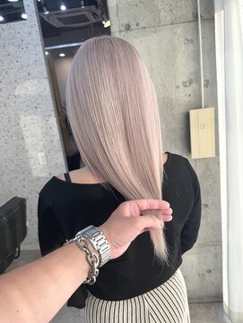 ラニヘアサロン(lani hair salon) ホワイトミルクティー/ケアブリーチ/ハイトーンカラー/ブリーチ