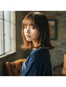 コトナ 越谷店 秋冬おすすめ暗めカラー×レイヤーミディアムヘア