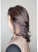 40代50代60代×セミディレイヤー×イノアカラー×ハイライト