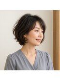 エレガントレイヤーボブ 20代 30代 40代 50代 60代 髪質改善