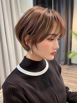 ディモアンド 表参道(Dimo&) xカット/イメチェン/ホワイトブロンド/外ハネボブ/美髪