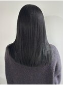 サラツヤストレート×ブルーブラック