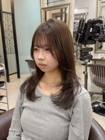 ヘアーアンドメイク シークタチカワ 立川店(Hair&Make Seek)&nbsp;【古澤】ブリーチなしオリーブベージュ 軽めレイヤー