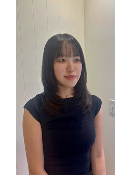 ビューバイネオリーブ 用賀店(Beau'r by neolive) ストレートパーマ縮毛矯正ダークパープル夏ミルクブラウン[用賀]