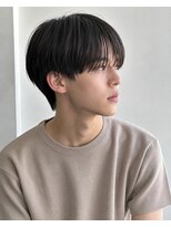 アジールヘア 赤羽駅南口店(agir hair) 黒髪シースルーマッシュ/メンズ/垢抜けヘア