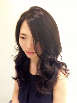 ハグ ニシコヤマ アトリエ(hug nishikoyama atelier) 立体感のある好感ロングフェザーロングデジタルパーマ