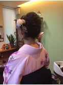 ゆるふわ編み込みスタイル