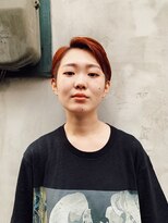 モロコ 神保町 九段下店(moloco)&nbsp;オレンジカラーブリーチ2ブロックショート【神保町/九段下】