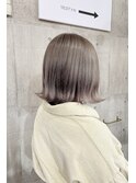 【MIRAC町田店河原崎】ミルクティーグレージュボブ