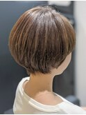 マッシュボブ×こなれヘア×癖毛活かしカット