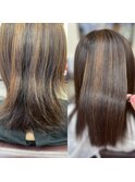 ２０～40代髪質改善艶感ナチュラルストレート