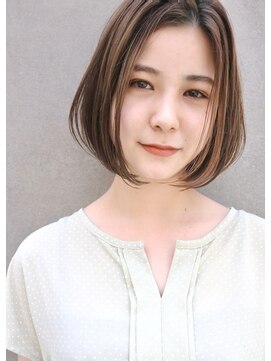 キティン 吉祥寺(kitin) 《kitin吉祥寺》 透明感ベージュカラー シースルーボブ