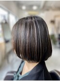 大人可愛い20代30代40代イメチェン似合わせカットハイライトボブ