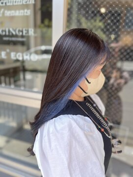 ルフレ 新宿本店2nd(Reflet) ネイビーイヤリングカラー*