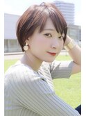 【 Ｉ. 】大人女性におすすめ襟足スッキリショートボブ　川口