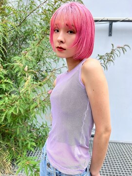 スティーロ 渋谷(Steelo) ピンクカラー/レディースショート