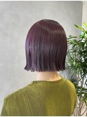 ミディアム/ボブ/前髪カット/ブリーチなし×グレージュ[池袋]
