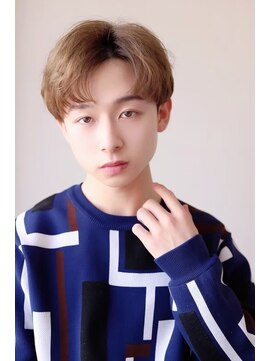 メンズカット バイ ソイクフ(メンズカット by SOY-KUFU) MEN’SHAIRセンターパートマッシュヘア